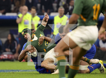 12/11/2022 - Cheslin Kolbe of South Africa during the 2022 Autumn Nations Series, rugby union test match between France and South Africa (Springboks) on November 12, 2022 at Velodrome stadium in Marseille, France - RUGBY - TEST MATCH - FRANCE V SOUTH AFRICA - AUTUMN NATIONS SERIES - RUGBY