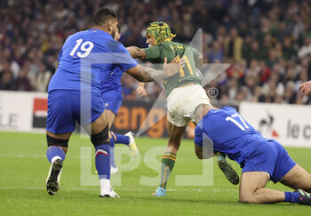 12/11/2022 - Kurt-Lee Arendse of South Africa during the 2022 Autumn Nations Series, rugby union test match between France and South Africa (Springboks) on November 12, 2022 at Velodrome stadium in Marseille, France - RUGBY - TEST MATCH - FRANCE V SOUTH AFRICA - AUTUMN NATIONS SERIES - RUGBY