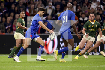 12/11/2022 - Romain Ntamack of France during the 2022 Autumn Nations Series, rugby union test match between France and South Africa (Springboks) on November 12, 2022 at Velodrome stadium in Marseille, France - RUGBY - TEST MATCH - FRANCE V SOUTH AFRICA - AUTUMN NATIONS SERIES - RUGBY
