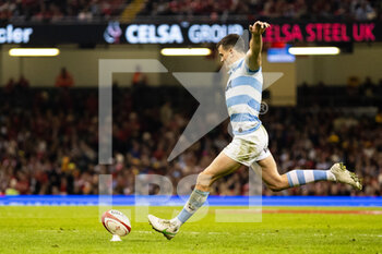 12/11/2022 - Emiliano Boffelli of Argentina during the 2022 Autumn Nations Series, rugby union test match between Wales and Argentina on November 12, 2022 at Millenium Stadium in Cardiff, Wales - RUGBY - TEST MATCH - WALES V ARGENTINA - AUTUMN NATIONS SERIES - RUGBY