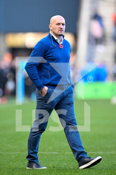 13/11/2022 - Scotland head coach, Gregor Townsend during the warm up before the 2022 Autumn Nations Series, rugby union test match between Scotland and New Zealand on November 13, 2022 at the BT Murrayfield Stadium in Edinburgh, Scotland - RUGBY - TEST MATCH - SCOTLAND V NEW ZEALAND - AUTUMN NATIONS SERIES - RUGBY