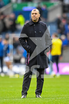 19/11/2022 - Argentina’s head coach, Michael Cheika during the warm up before the 2022 Autumn Nations Series, rugby union test match between Scotland and Argentina on November 19, 2022 at BT Murrayfield Stadium in Edinburgh, Scotland - RUGBY - TEST MATCH - SCOTLAND V ARGENTINA - AUTUMN NATIONS SERIES - RUGBY