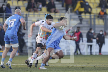 2022-01-22 - Sione Vailanu (Warriors) in action - ZEBRE RUGBY CLUB VS WORCESTER WARRIORS - CHALLENGE CUP - RUGBY