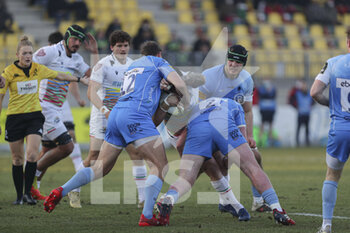 2022-01-22 - Oliviero Fabiani (Zebre) in action - ZEBRE RUGBY CLUB VS WORCESTER WARRIORS - CHALLENGE CUP - RUGBY