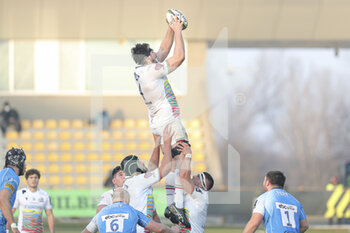 2022-01-22 - David Sisi (Zebre) takes the ball - ZEBRE RUGBY CLUB VS WORCESTER WARRIORS - CHALLENGE CUP - RUGBY