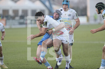 2022-01-22 - Timothy O’Malley (Zebre) in action - ZEBRE RUGBY CLUB VS WORCESTER WARRIORS - CHALLENGE CUP - RUGBY