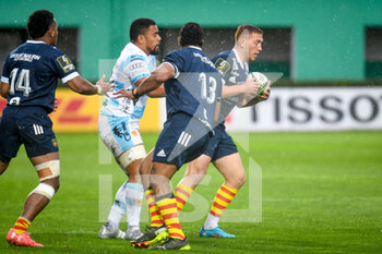 2022-04-09 - Lucas Dubois (Perpignan) in action - BENETTON RUGBY VS USA PERPIGNAN - CHALLENGE CUP - RUGBY