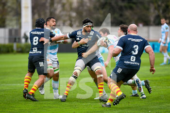 2022-04-09 - Eru Shahn (Perpignan) in action - BENETTON RUGBY VS USA PERPIGNAN - CHALLENGE CUP - RUGBY