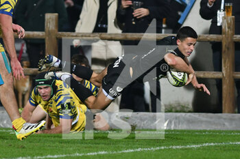 10/12/2022 - try for toulon scored by Gael Drean - PARME ZEBRE VS TOULON - CHALLENGE CUP - RUGBY