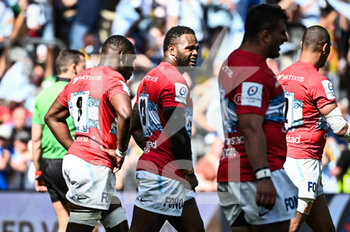 15/05/2022 - Virimi VAKATAWA of Racing 92 celebrate his try with teammates during the European Rugby Champions Cup, Semi-finals rugby union match between Racing 92 and Stade Rochelais (La Rochelle) on May 15, 2022 at Bollaert-Delelis stadium in Lens, France - RACING 92 AND STADE ROCHELAIS (LA ROCHELLE) - HEINEKEN CHAMPIONS CUP - RUGBY