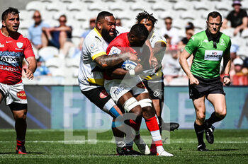 15/05/2022 - Unini ATONIO of Stade Rochelais and Yoan TANGA MANGENE of Racing 92 during the European Rugby Champions Cup, Semi-finals rugby union match between Racing 92 and Stade Rochelais (La Rochelle) on May 15, 2022 at Bollaert-Delelis stadium in Lens, France - RACING 92 AND STADE ROCHELAIS (LA ROCHELLE) - HEINEKEN CHAMPIONS CUP - RUGBY