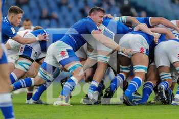 2022-02-13 - scrum Italy - 2022 SIX NATIONS - ITALY VS ENGLAND - SIX NATIONS - RUGBY