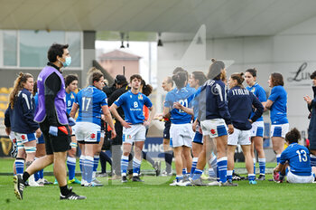 2022-04-03 - italy at the end of the game - WOMEN SIX NATIONS 2022 - ITALY VS ENGLAND - SIX NATIONS - RUGBY