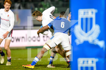 2022-02-11 - Tom Litchfield (England) in action against Odiase David (Italy) - 2022 SIX NATIONS UNDER 20 - ITALY VS ENGLAND - SIX NATIONS - RUGBY