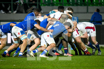 2022-02-11 - Ferrari Giacomo (Italy) during a maul - 2022 SIX NATIONS UNDER 20 - ITALY VS ENGLAND - SIX NATIONS - RUGBY