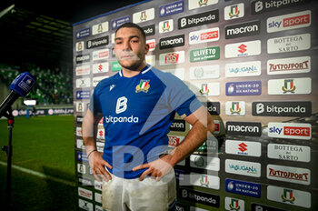 2022-02-11 - The MVP of the match Genovese Riccardo (Italy) - 2022 SIX NATIONS UNDER 20 - ITALY VS ENGLAND - SIX NATIONS - RUGBY
