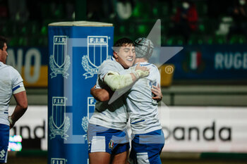 2022-03-11 - Happiness Filippo Lazzarin (Italy) - 2022 SIX NATIONS UNDER 20 - ITALY VS SCOTLAND - SIX NATIONS - RUGBY
