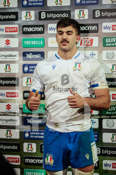 2022-03-11 - MVP Giacomo Ferrari (C) (Italy( - 2022 SIX NATIONS UNDER 20 - ITALY VS SCOTLAND - SIX NATIONS - RUGBY