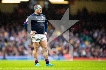 2022-02-12 - Willem Nel of Scotland during the Six Nations 2022, rugby union match between Wales and Scotland on February 12, 2022 at Principality Stadium in Cardiff, Wales - SIX NATIONS 2022 - WALES VS SCOTLAND - SIX NATIONS - RUGBY