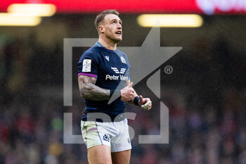 2022-02-12 - Stuart Hogg of Scotland during the Six Nations 2022, rugby union match between Wales and Scotland on February 12, 2022 at Principality Stadium in Cardiff, Wales - SIX NATIONS 2022 - WALES VS SCOTLAND - SIX NATIONS - RUGBY