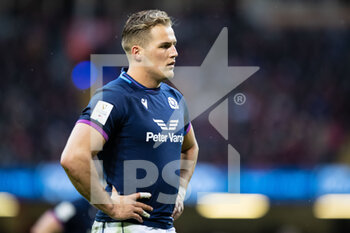 2022-02-12 - Duhan van der Merwe of Scotland during the Six Nations 2022, rugby union match between Wales and Scotland on February 12, 2022 at Principality Stadium in Cardiff, Wales - SIX NATIONS 2022 - WALES VS SCOTLAND - SIX NATIONS - RUGBY