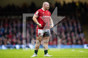 2022-02-12 - Dillon Lewis of Wales during the Six Nations 2022, rugby union match between Wales and Scotland on February 12, 2022 at Principality Stadium in Cardiff, Wales - SIX NATIONS 2022 - WALES VS SCOTLAND - SIX NATIONS - RUGBY