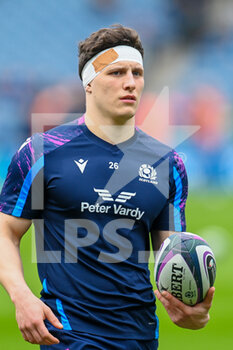 2022-02-26 - Scotland's Rory Darge during the warm up before the Six Nations 2022, rugby union match between Scotland and France on February 26, 2022 at BT Murrayfield Stadium in Edinburgh, Scotland - SIX NATIONS 2022 - SCOTLAND VS FRANCE - SIX NATIONS - RUGBY