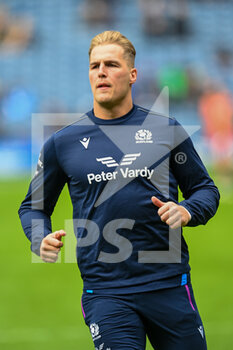 2022-02-26 - Scotland's Duhan van der Merwe during the warm up before the Six Nations 2022, rugby union match between Scotland and France on February 26, 2022 at BT Murrayfield Stadium in Edinburgh, Scotland - SIX NATIONS 2022 - SCOTLAND VS FRANCE - SIX NATIONS - RUGBY