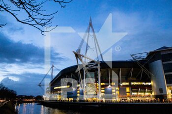 2022-03-11 - A general view of Principality Stadium, home of Wales before the Six Nations 2022 rugby union match between Wales and France on March 11, 2022 at Principality Stadium in Cardiff, Wales - SIX NATIONS 2022 - WALES VS FRANCE - SIX NATIONS - RUGBY