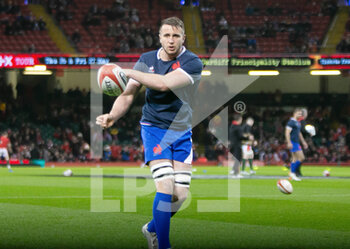 2022-03-11 - Anthony Jelonch of France warms up during the Six Nations 2022 rugby union match between Wales and France on March 11, 2022 at Principality Stadium in Cardiff, Wales - SIX NATIONS 2022 - WALES VS FRANCE - SIX NATIONS - RUGBY