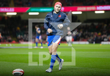 2022-03-11 - Gabin Villiere of France warms up during the Six Nations 2022 rugby union match between Wales and France on March 11, 2022 at Principality Stadium in Cardiff, Wales - SIX NATIONS 2022 - WALES VS FRANCE - SIX NATIONS - RUGBY