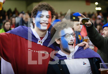 2022-03-11 - France fans during the Six Nations 2022 rugby union match between Wales and France on March 11, 2022 at Principality Stadium in Cardiff, Wales - SIX NATIONS 2022 - WALES VS FRANCE - SIX NATIONS - RUGBY