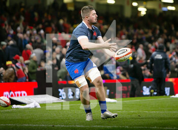 2022-03-11 - Gregory Alldritt of France warms up during the Six Nations 2022 rugby union match between Wales and France on March 11, 2022 at Principality Stadium in Cardiff, Wales - SIX NATIONS 2022 - WALES VS FRANCE - SIX NATIONS - RUGBY