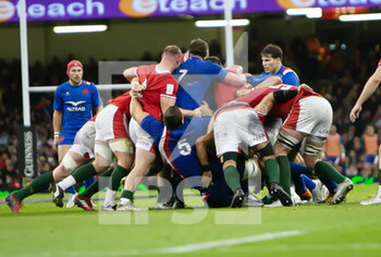 2022-03-11 - Maul illustration during the Six Nations 2022 rugby union match between Wales and France on March 11, 2022 at Principality Stadium in Cardiff, Wales - SIX NATIONS 2022 - WALES VS FRANCE - SIX NATIONS - RUGBY