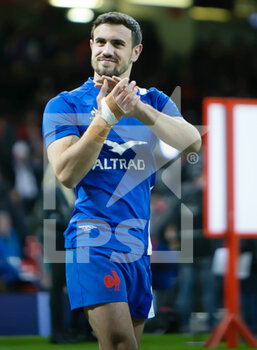 2022-03-11 - Melvyn Jaminet of France celebrates after the Six Nations 2022 rugby union match between Wales and France on March 11, 2022 at Principality Stadium in Cardiff, Wales - SIX NATIONS 2022 - WALES VS FRANCE - SIX NATIONS - RUGBY