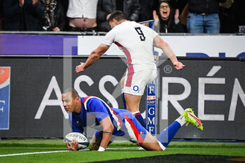 2022-03-19 - Gael FICKOU of France scores his try during the Six Nations 2022 rugby union match between France and England on March 19, 2022 at Stade de France in Saint-Denis, France - SIX NATIONS 2022 - FRANCE VS ENGLAND - SIX NATIONS - RUGBY