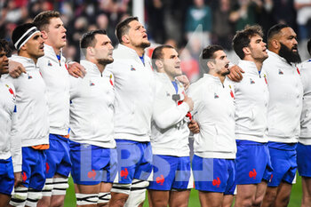 2022-03-20 - Team of France during the Six Nations 2022 rugby union match between France and England on March 19, 2022 at Stade de France in Saint-Denis, France - SIX NATIONS 2022 - FRANCE VS ENGLAND - SIX NATIONS - RUGBY