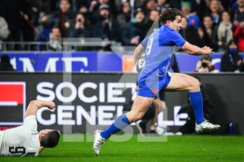 2022-03-20 - Antoine DUPONT of France during the Six Nations 2022 rugby union match between France and England on March 19, 2022 at Stade de France in Saint-Denis, France - SIX NATIONS 2022 - FRANCE VS ENGLAND - SIX NATIONS - RUGBY