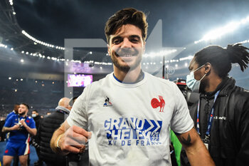 2022-03-20 - Romain NTAMACK of France celebrates the victory during the Six Nations 2022 rugby union match between France and England on March 19, 2022 at Stade de France in Saint-Denis, France - SIX NATIONS 2022 - FRANCE VS ENGLAND - SIX NATIONS - RUGBY