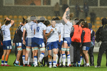 2022-04-23 - Italy celebrates the victory - WOMEN SIX NATIONS 2022 - ITALY VS SCOTLAND - SIX NATIONS - RUGBY