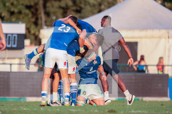 2022-07-12 - Italy happiness after winning the match - 2022 U20 6 NATIONS SUMMER SERIES - ITALY VS ENGLAND - SIX NATIONS - RUGBY