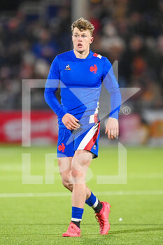 2022-02-25 - France's Emilien Gailleton during the Under - 20 Six Nations 2022, rugby union match between Scotland and France on February 25, 2022 at the DAM Healthcare Stadium in Edinburgh, Scotland - UNDER - 20 SIX NATIONS 2022 - SCOTLAND VS FRANCE - WORLD CUP - RUGBY