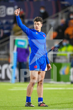 2022-02-25 - France's Theo Ntamack during the Under - 20 Six Nations 2022, rugby union match between Scotland and France on February 25, 2022 at the DAM Healthcare Stadium in Edinburgh, Scotland - UNDER - 20 SIX NATIONS 2022 - SCOTLAND VS FRANCE - WORLD CUP - RUGBY