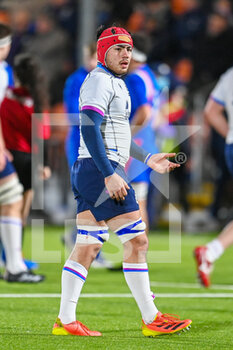 2022-02-25 - Scotland's Tim Brown during the Under - 20 Six Nations 2022, rugby union match between Scotland and France on February 25, 2022 at the DAM Healthcare Stadium in Edinburgh, Scotland - UNDER - 20 SIX NATIONS 2022 - SCOTLAND VS FRANCE - WORLD CUP - RUGBY