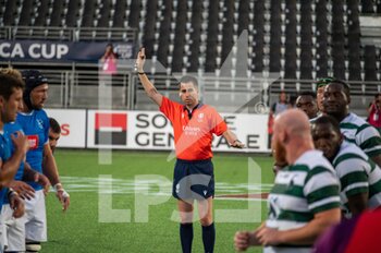 2022-07-06 - Referee during the Rugby Africa Cup 2022, World Cup 2023 Qualifiers, Semi Final rugby union match between Namibia and Zimbabwe on July 6, 2022 at Maurice David stadium in Aix-en-Provence, France - RUGBY - WORLD CUP 2023 - QUALIFIERS - NAMIBIA V ZIMBABWE - WORLD CUP - RUGBY