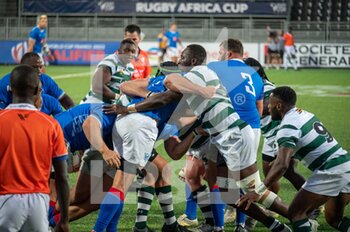 2022-07-06 - Scrum during the Rugby Africa Cup 2022, World Cup 2023 Qualifiers, Semi Final rugby union match between Namibia and Zimbabwe on July 6, 2022 at Maurice David stadium in Aix-en-Provence, France - RUGBY - WORLD CUP 2023 - QUALIFIERS - NAMIBIA V ZIMBABWE - WORLD CUP - RUGBY