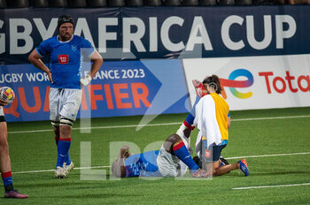 2022-07-06 - Namibia Staff during the Rugby Africa Cup 2022, World Cup 2023 Qualifiers, Semi Final rugby union match between Namibia and Zimbabwe on July 6, 2022 at Maurice David stadium in Aix-en-Provence, France - RUGBY - WORLD CUP 2023 - QUALIFIERS - NAMIBIA V ZIMBABWE - WORLD CUP - RUGBY
