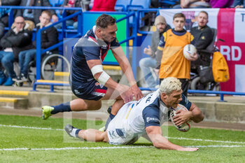 22/10/2022 - Try Ryan Hall for England during the 2022 Rugby League World Cup, rugby league match between England and France on October 22, 2022 at the University of Bolton Stadium in Bolton, England - RUGBY LEAGUE - WORLD CUP 2022 - ENGLAND V FRANCE - WORLD CUP - RUGBY