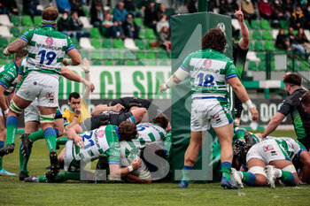 2022-04-02 - Michael Ala'Alatoa score a try - BENETTON RUGBY VS CONNACHT RUGBY - UNITED RUGBY CHAMPIONSHIP - RUGBY