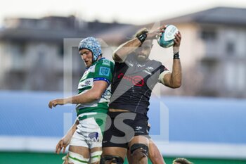 2022-02-26 - Gerbrandt Grobler and Matteo Meggiato - BENETTON RUGBY VS CELL C SHARKS - UNITED RUGBY CHAMPIONSHIP - RUGBY